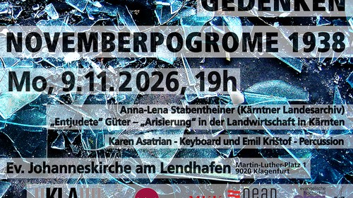 Gedenken an die Novemberpogrome in Klagenfurt
