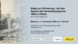 Gedenken an die Novemberpogrome in Villach