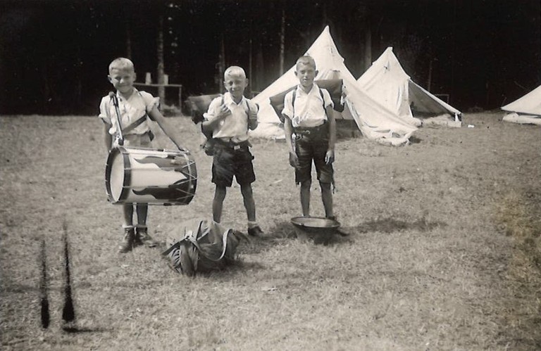 Jungvolk-Zeltlager Seekirchen 1938 (Foto: Stadtarchiv Salzburg, PA 1231,04 Nachlass Walter Leitner)
