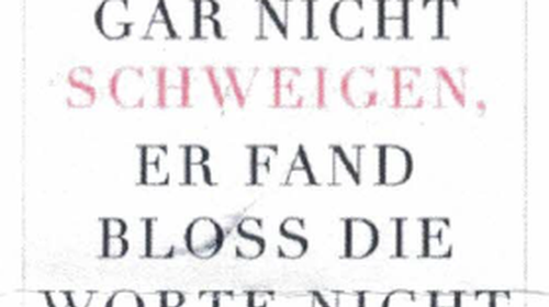Buchvorstellung: Vielleicht wollte er gar nicht schweigen, er fand bloß die Worte nicht. Mein Vater, Auschwitz und der Oktober