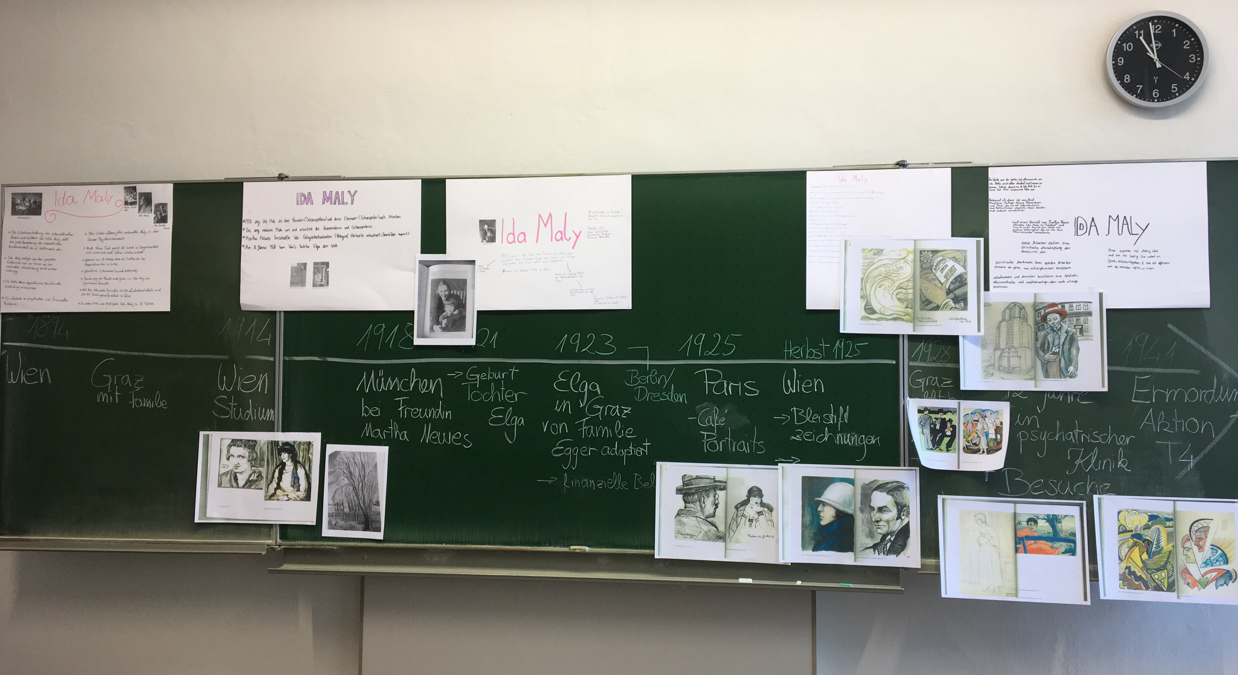 Zeittafel zur Biografie von Ida Maly (Foto: Isabel Mendoza und Selina Shirin Stritzel)