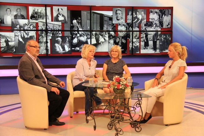 Buchpräsentation mit Werner Bundschuh, Moderatorin Sofia Kohmat, Margarethe Ruff und Viktoriya Romanchuk.   - © Margarethe Ruff 