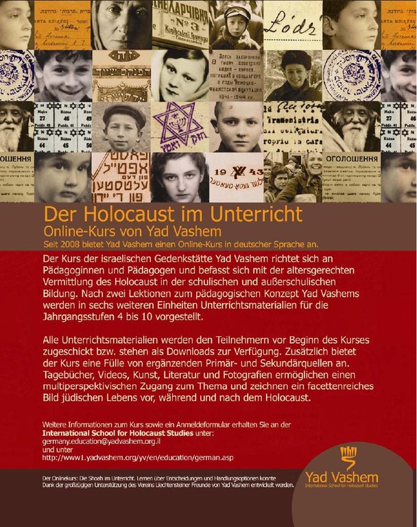 Online Kurs Yad Vashem