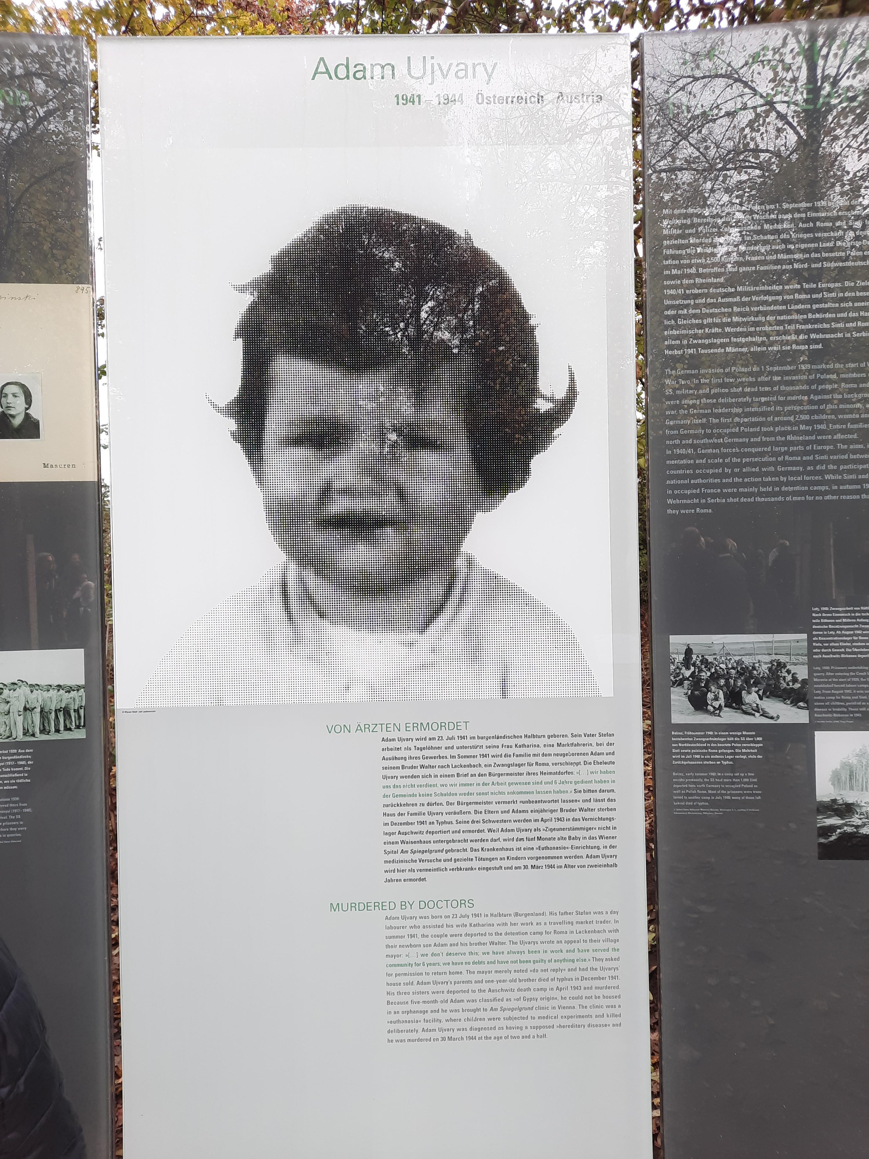 Gedenktafel zu Adam Ujvary