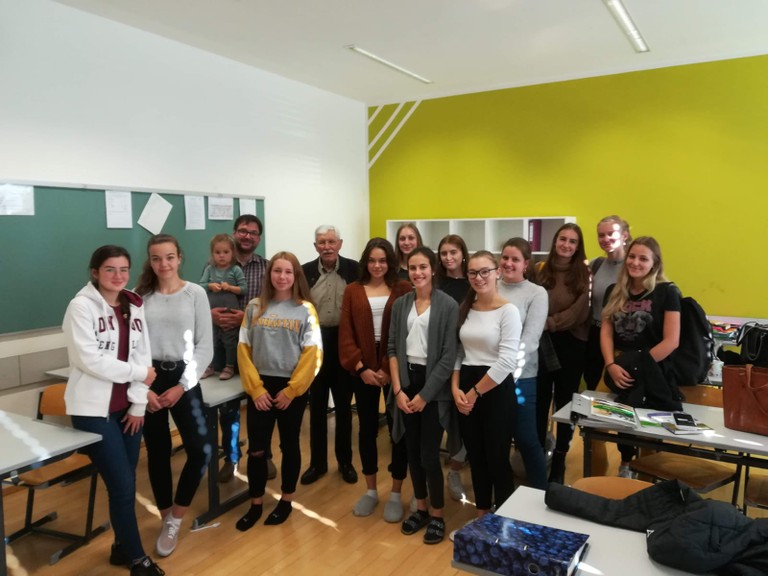 Beim Besuch des Bundesgymnasiums Bludenz. (Foto: Christof Thöny)