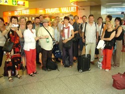 Vor der Abreise nach Israel
