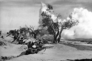 Marokkanische Soldaten kämpften für Franco an der Ebro-Front gegen die Republikaner.