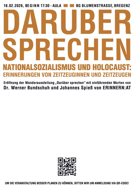 "darüber sprechen" ist eine Wanderausstellung des BMBWF in Kooperation mit ERINNERN:AT. (Quelle: Patrick Fahser)
