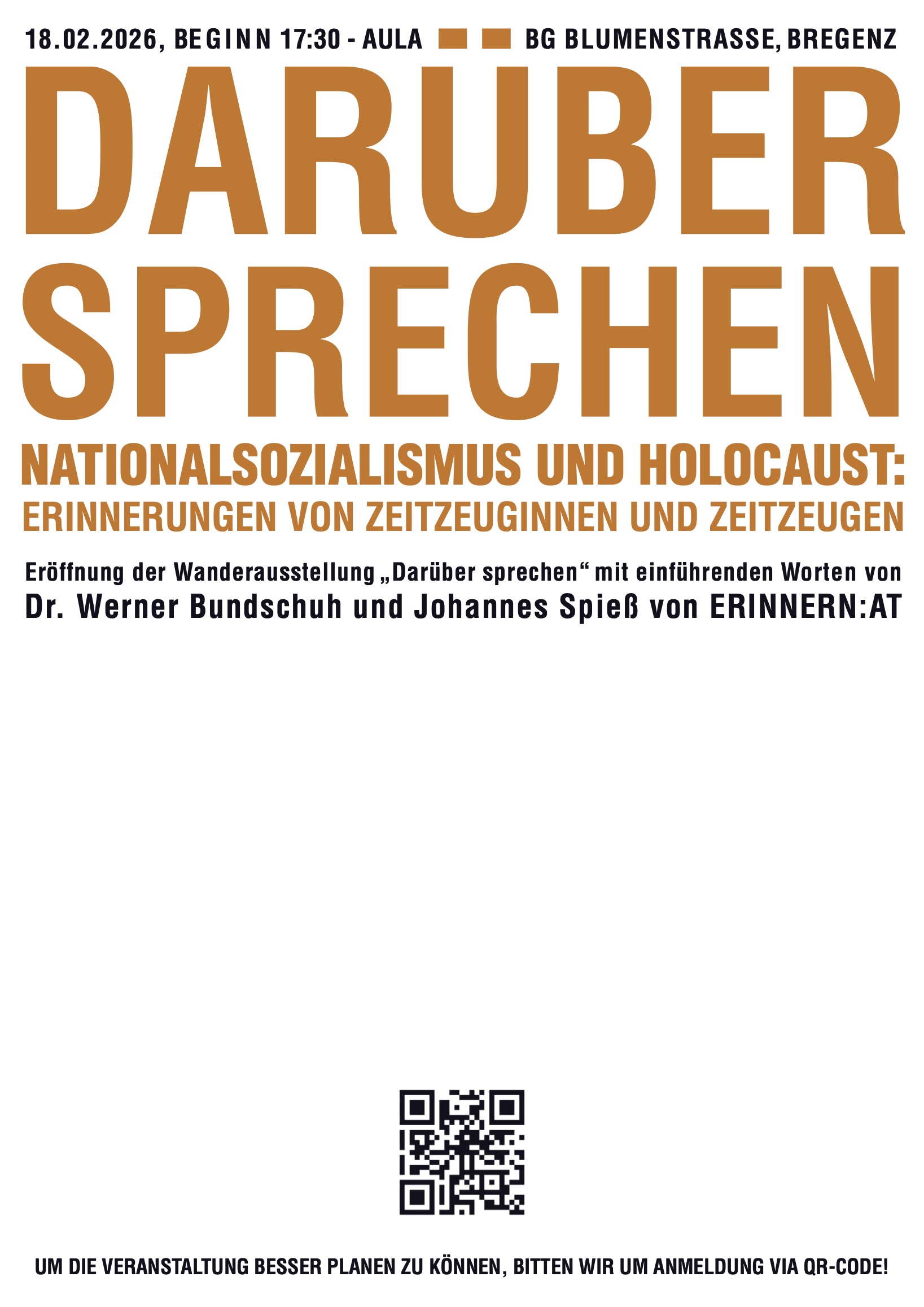 "darüber sprechen" ist eine Wanderausstellung des BMBWF in Kooperation mit ERINNERN:AT. (Quelle: Patrick Fahser)