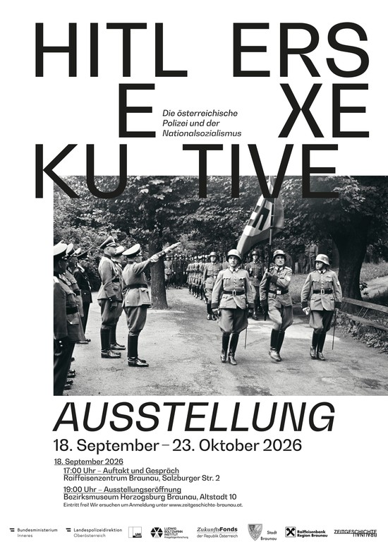 ZGT Braunau Plakat Ausstellung Exekutive 2026